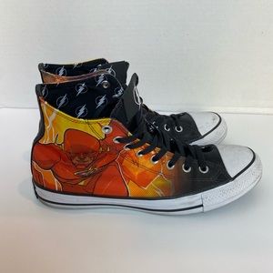 Converse DC Comics Flash High Top Sneakers Size 8.5